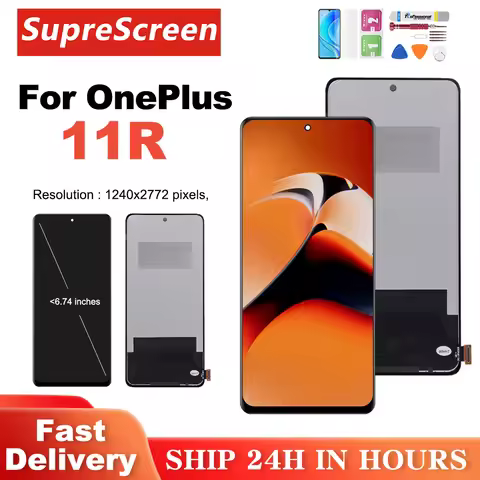 AMOLED For Oneplus 11R LCD CPH2487 LCD Display Touch Screen Digitizer Assembly Replacement For Onepl