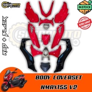 YAMAHA NMAX155 V2 BODYSET/COVERSET/COVER/FRAME [ RED + BLACK ]