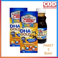 [ PAKET 2  Botol ]  Madu Anak Ratu Lebah Junior DHA GOLD plus Omega 3 - 150gr (Meningkatkan dan meme