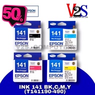 EPSON ตลับหมึกแท้ Cartridge 141 (T141) BK / C / M / Y INK Cartridge ของแท้ #หมึกเครื่องปริ้น hp #หมึ