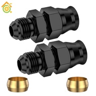 2Pcs Compression Fitting Adapter 6AN Male to 3/8 Inch Hardline Compression Fitting Connector  SHOPSK