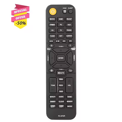 RC-972R Remote Control For Onkyo AV Receiver TX-NR595 TX-NR696 TX-NR797 TX-NR6050 TX-NR6100 TX-NR710
