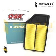 HONDA CITY SEL AIR FILTER-A-AV292  17220-REA-Z00