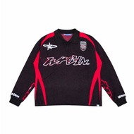 WP Company - Knitwear BOXY Milano Black Football Knit Unisex Sweater / Men's & Women's Knitted Sweat