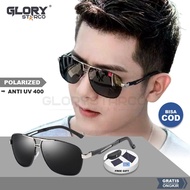 Kacamata Hitam Pria Keren Polarized Original Sunglasses Anti silau