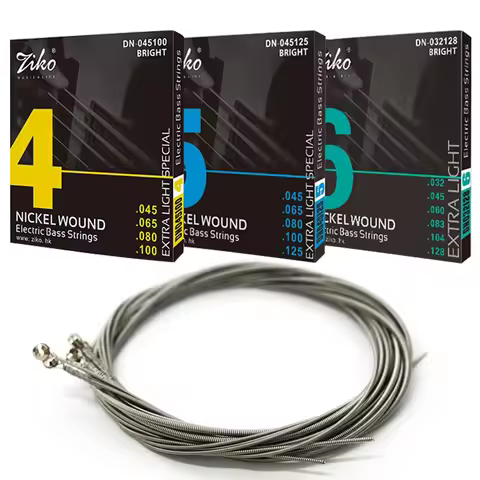 1 Set Bass Strings 4/5/6 Strings Electric BASS Guitar String Nickel-Plated Bass Musical Instruments 
