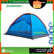 EcoChamp 3-4 Person 2 Person 6 Person Camping Tent Outdoor Khemah Kemah Lightweight Camp With Carry Bag