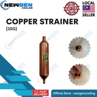 COPPER STRAINER 35G REFRIGERATION COPPER FILTER DRIER HVAC AIRCOND REFRIGERATOR COPPER FILTER