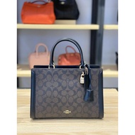 COACH/COACH Outlet Zoe Carryall F76703 Presbyopic Pattern Contrast Color Lock Killer Bag Handbag Cla