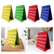 [Dolity2] Tabletop Pocket Chart, Foldable Tabletop Card Display Stand, Double-Sided Desktop Pocket C