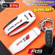 [Mr.Key] Audi RS Painting Key Cover for Audi A3 A4 B9 A6 A7 A8 E-tron Q5 Q8 C8 D5 Q8 Key Protection