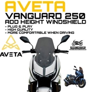 WINDSHIELD AVETA VANGUARD250 VANGUARD 250 INCREASE HEIGHT WINDSHIELD ACCESSORIES ACCESSORY MODIFIED
