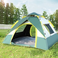 Outdoor Tent Camping Automatic Easy-to-Put-up Tent Double Beach Camping Folding Tent Two Doors and Two Windows Tent