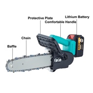 ❇Hand Cordless Chainsaw 10/6/4 inch Electric Single Hand Saw Woodworking Wireless Logging Saw Rechargeable Chainsaw
