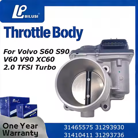 Bilusi Throttle Body for Volvo S60 S90 V40 V60 V70 V90 XC40 XC60 XC70 XC90 15-21 1.5L 2.0L 31465575 