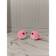 GANTUNGAN Knitted whale key chain crochet whale/ amigurumi whale / keychain