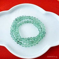 Ice Transparent Jewelry Gift Green High-End Light Luxury Crystal Bracelet Natural Green Fluorite Bra