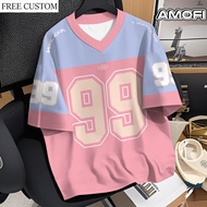 [Free Custom Name number] no.99 Dual Color Design Outdoor Sports Couple Jersey Football Jersey V-nec