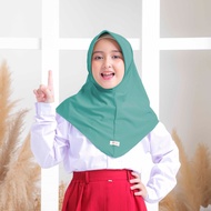 Kerudung Bergo Anak Sekolah Spandek Jersey Hamida Sport / Jilbab Anak Sekolah SD SMP SMA Bahan Spand
