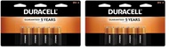 DURACELL Coppertop 9V Battery, 4 Count Pack, 9-Volt Battery with Long-Lasting Power, All-Purpose Alk