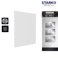 STARKO PEGBOARD รุ่น Peg L (สีขาว) แผงเหล็ก แผงแขวน เครื่องมือช่าง จัดเรียงอุปกรณ์ช่าง จัดระเบียบอุป