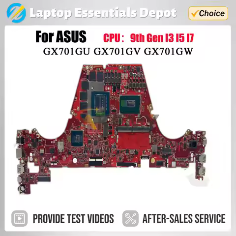 GX701GX Mainboard For Asus ROG Zephyrus GX701GXH GX701GV GX701GWR GX701GXR Laptop Motherboard i7-8th