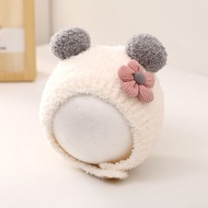 Baby hat stuffed Cap Baby ear Cap Plush Cap Pullover Cap Baby ear Cap Autumn Winter Windproof Cold-P