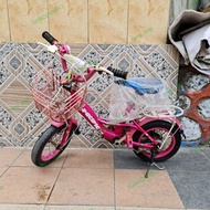 Sepeda Mini 12 Anak Keranjang Pasific Exotic Aviator Pink Bekas Rusak