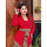 Sexy Semi-French Balinese Kebaya Long Sleeves Size M-2XL