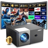XGODY Android Projector HD 4K LED Home Theater Cinema Projector 18000 Lumen HDMI
