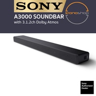Sony A3000 3.1ch Dolby Atmos Soundbar | 250W | HDMI eARC & 360 Reality Audio | HT-A3000 HTA3000