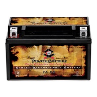 Pirate Battery YTX7A-BS Maintenance Free Replacement Battery for ATV, Motorcycle, and Scooter: 12 Vo