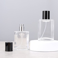 30ml 50ml Transparent Glass Perfume Spray Bottle Empty Refillable Sample Bottle For Travel