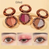 Two Tone Eyeshadow Palette Earth Tone Pearlescent Matte Glitter Eyeshadow Palette Glitter Eyeshadow