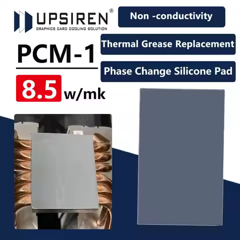 UPSIREN PCM1 Thermal Grease Replacement PCM Pad Solid Silicone Grease Phase Change Repaste Pad Cooli