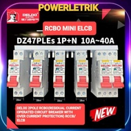 DELIXI 2POLE 30MA 16A 20A 25A RCBO(RESIDUAL CURRENT OPERATED CIRCUIT BREAKER WITH OVER CURRENT PROTECTION)MINI RCCB/ELCB