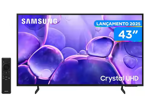 Smart TV 43 Samsung 4K UHD Crystal UHD UN43U8600FGXZD Tizen Bixby 3 HDMI
