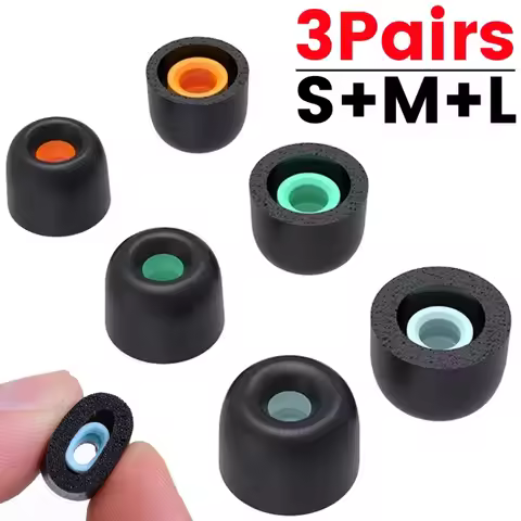 Soft Memory Foam Eartips for Sony WF-1000XM6 WF-1000XM5 WF-1000XM4 XM3 Replacement Earplugs Foams Ea