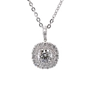 IGI-1.09克拉實驗室培育鑽石白金墜子