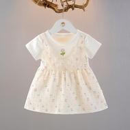 2026 New Style Summer Baby Dress Dress Western Style 1-4 Baby Girl One Year Old Dress Princess Dress