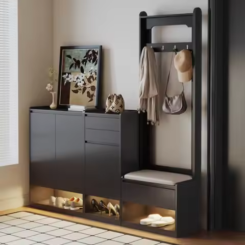 Living Room Simplicity Shoe Cabinet Luxury Entryway Modern Designer Organizer Shoe Rack Space Saving