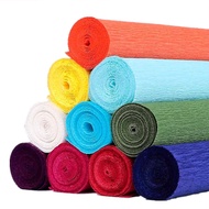 250cm Length 50cm Width Pure Colorful Crepe Paper Roll Student Handmade DIY Origami Paper