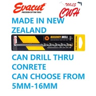 3.5-16MM EVACUT / SUTTON TUNGSTEN CARBIDE TIPPED MASONRY DRILL BIT MATA GERUDI WALL CONCRETE CEMENT 