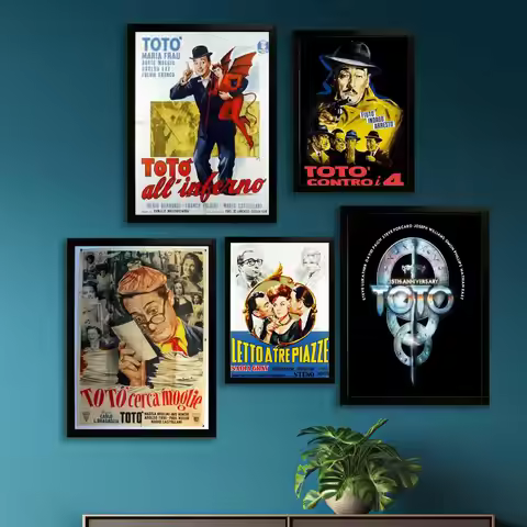 Toto Canvas Art Poster and Wall Art, Picture Print, Modern Family Bedroom Decor, Posters,Decorative 