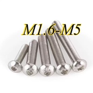 Mushroom Head Screw /10.9 grade nickel-plated Socket Button Screw M1.6/M2/M2.5/M3/M4/M5 * L3-50mm【CQ