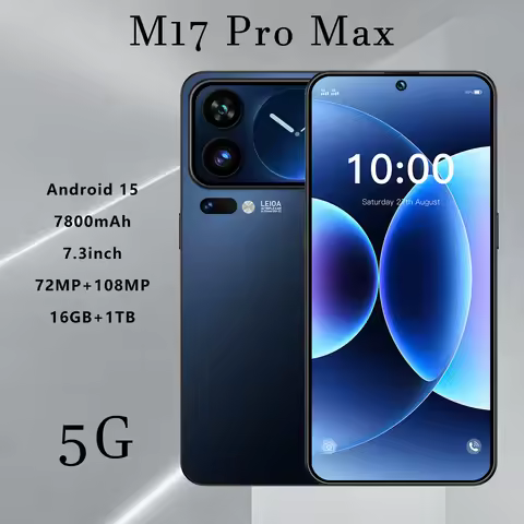 2026 New High Quality M17 Promax original intelligent 4G 5G dual card dual standby system 7800mAh ba