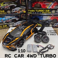 VVM: 1:10 RC DRIFT CAR TURBO 4WD 2.4G UP TO 18KM/H WITH 2 BATTERY 2 CHARGER