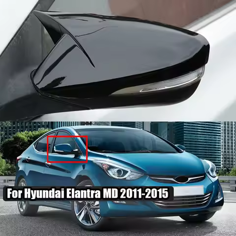 Sharp reverse mirror decorative cover For Hyundai Elantra MD 2015 2014 2013 2012 2011 Bull horn shap