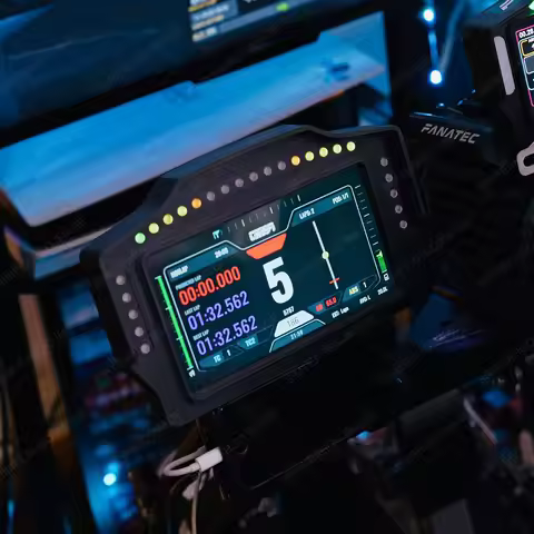 PC Simracing Games 7 inch Multi-functional Instrument Speed Display Dashboard for MOZA FANATEC Simag