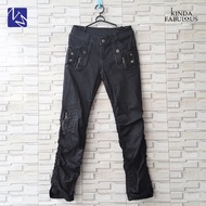 CELANA GRUNGY BLACK HIPSTER KOREAN BRAND JEANS